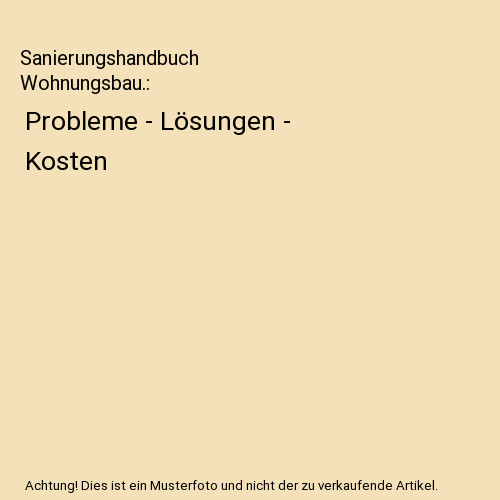 Sanierungshandbuch