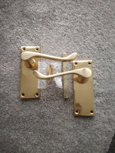 Door handles pair - door, lock