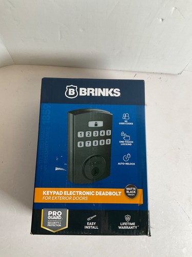 Brinks electronic deadbolt - brinks,