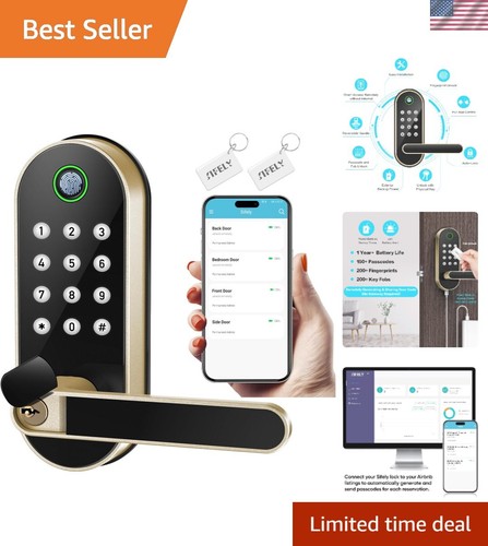 Smart door lock - door, brass