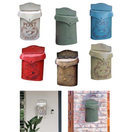 Wall mounted mailbox shabby - mounted,