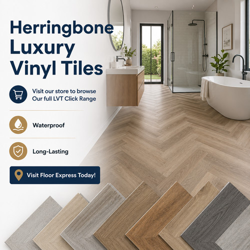 Herringbone luxury vinyl tile - herringbone,