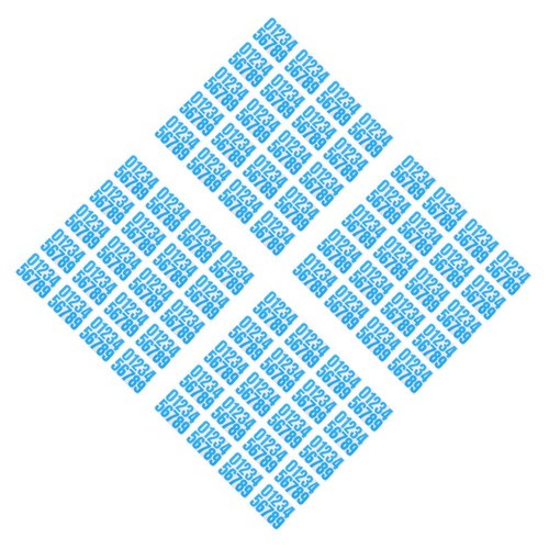 Pack house address decals - 4,