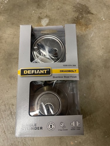 Defiant satin nickel single - defiant,