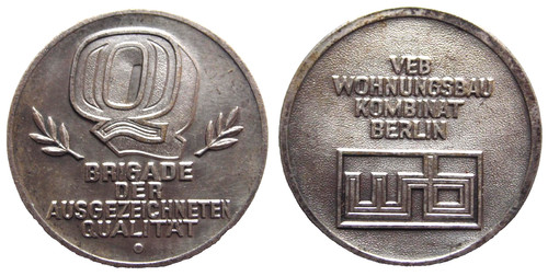 Gdr medal brigade - gdr, medal,