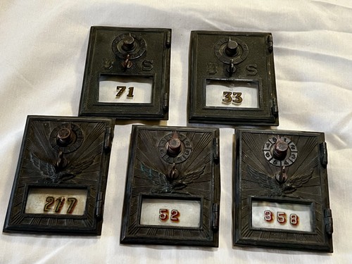 Lot antique brass u - 5,