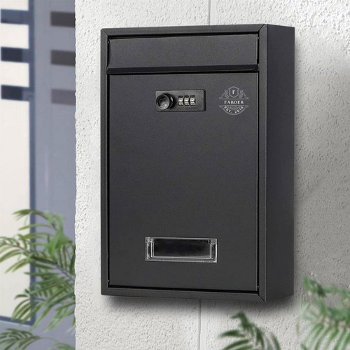 Wall mounted post box - mounted, letter