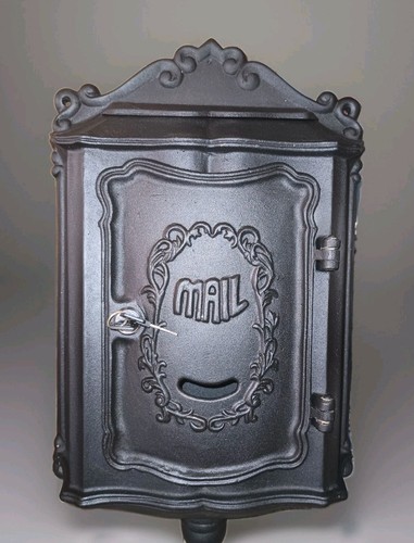 Cast iron locking mailbox - iron,