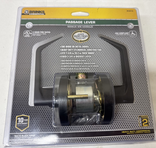 Brinks passage door lever - passage,