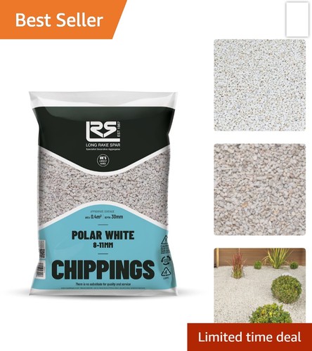 White gravel chippings 8mm - chippings,