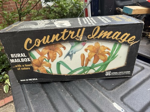 Vintage hummingbird mailbox - vintage,