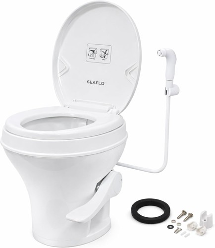 Toilet with sprayer - rv,