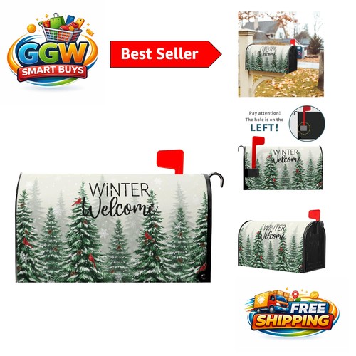 Festive 21x18 winter - 21x18, mailbox