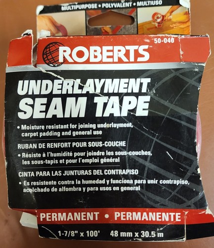Roberts underlayment seam tape - seam,
