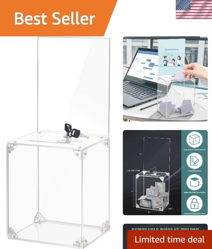 Secure clear acrylic donation - secure,