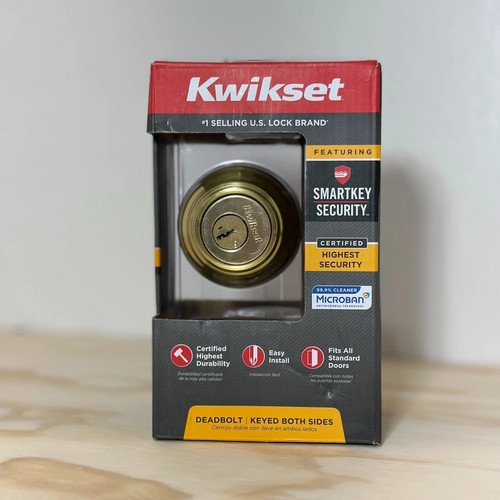 Kwikset polished brass double - polished,