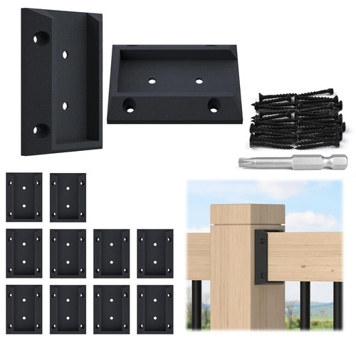 Pcs deck railing brackets - railing,
