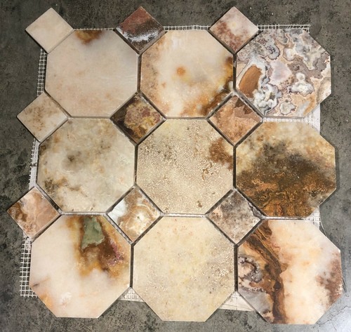 12x12 onyx octagonal - octagonal, diamond
