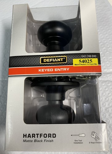 Defiant keyed entry door - defiant,