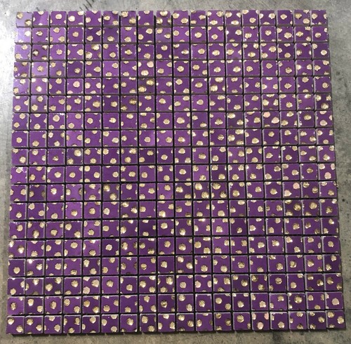 12x12 purple mosaic gold - 12x12,