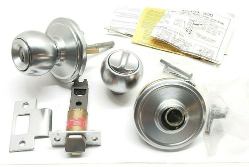 Knob and thumb turn door - knob, lock