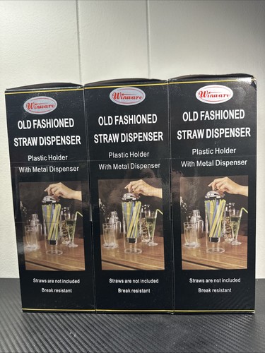 Winco column straw dispenser - straw,