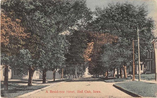 Red oak iowa scenic birds - red,