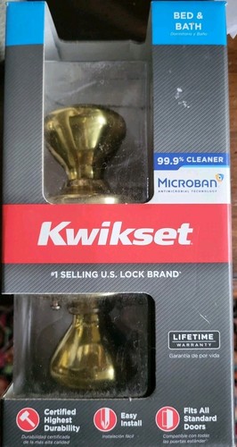 Kwikset polished brass privacy - polished,