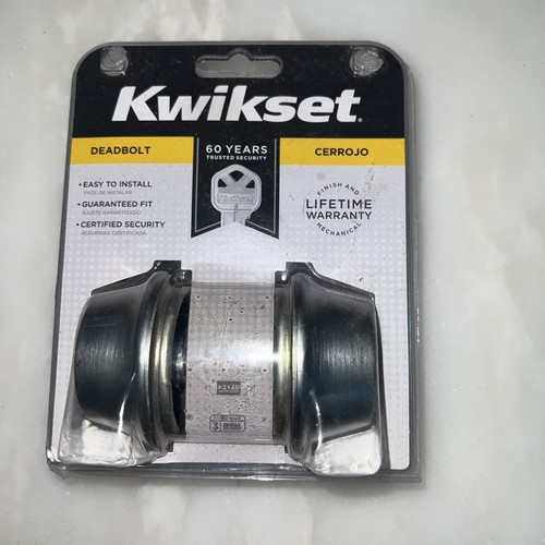 Kwikset silver deadbolt - deadbolt, door