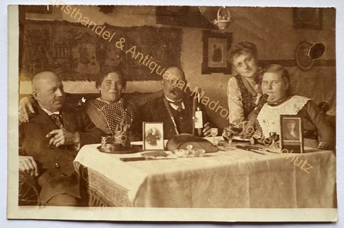 Orig photo postcard family - orig.,