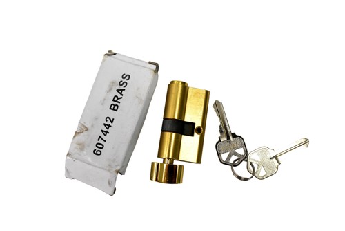 Barrel lock brass gold 607442 - barrel,